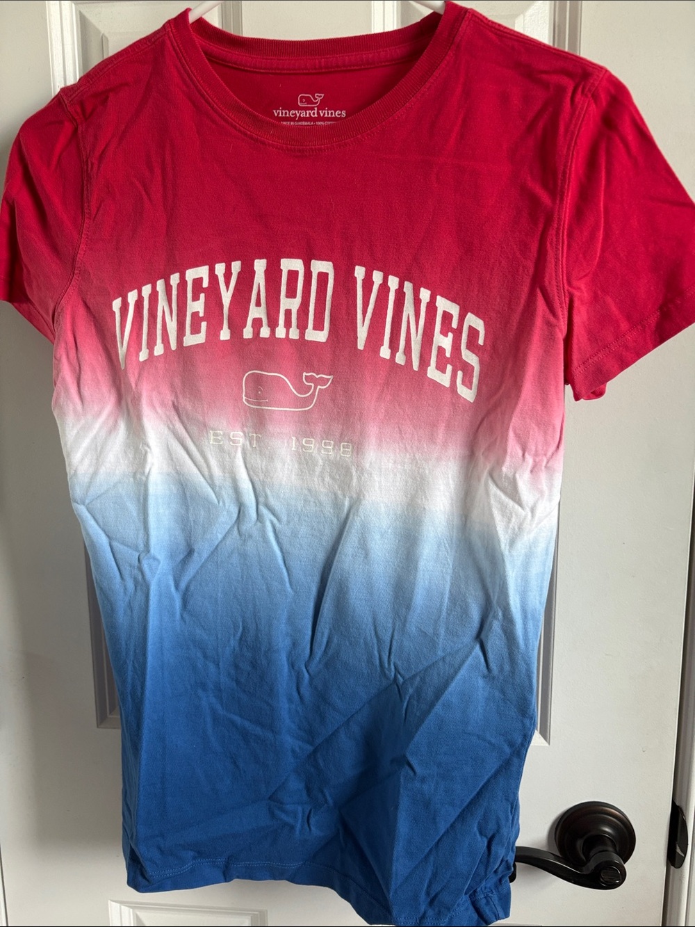 Vineyard Vines Red White Blue Ombré Tee T-shirt XS